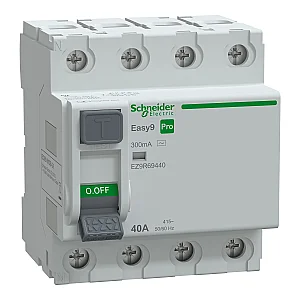 4P 40 A 300 mA AC Type Residual Current Circuit Breaker Pro - EZ9R69440 - Schneider Electric