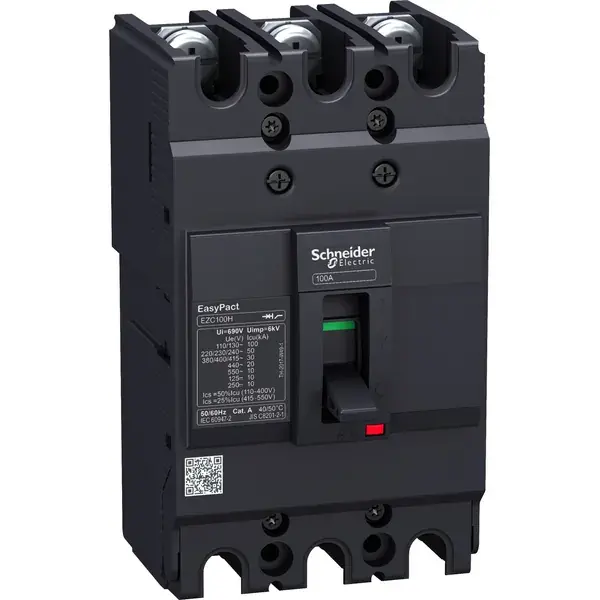 Schneider Electric - EZC100N3025 - 25 A, EZC MCCB, 15KA, 3P3D - 1
