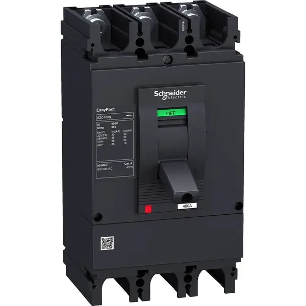 Schneider Electric - EZC630H4600N - EZC630H TM600D 4P3D CIRCUIT BREAKER - 1