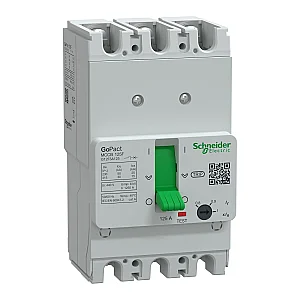GoPact Molded Case Circuit Breaker 125F 3P3D 125 A Adj - G12F3A125 - Schneider Electric