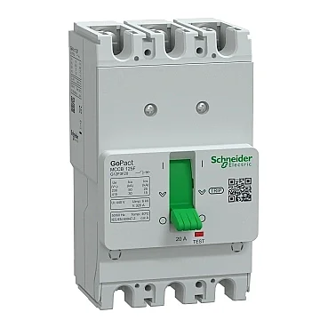 GoPact Molded Case Circuit Breaker 125F 3P3D 20 A Fix - G12F3F20 - 1
