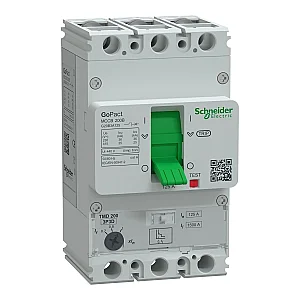 GoPact Molded Case Circuit Breaker 200B 3P3D 125 A Adj - G20B3A125 - Schneider Electric