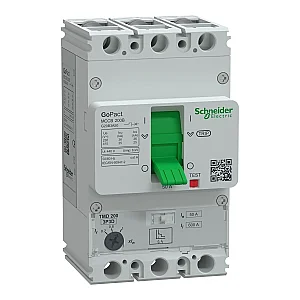 GoPact Molded Case Circuit Breaker 200B 3P3D 50 A Adj - G20B3A50 - Schneider Electric