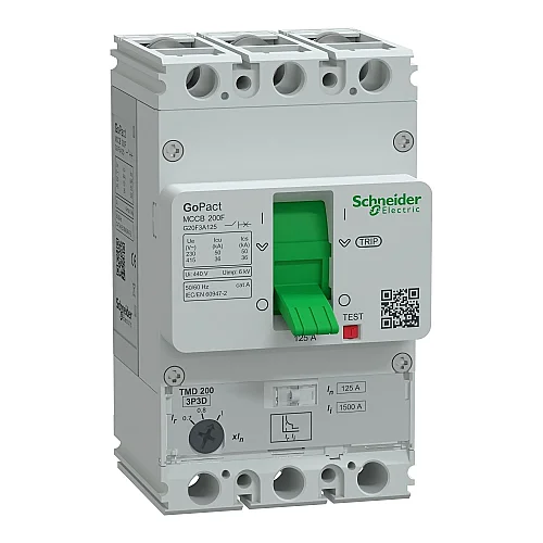 GoPact Molded Case Circuit Breaker 200F 3P3D 125 A Adj - G20F3A125 - 1