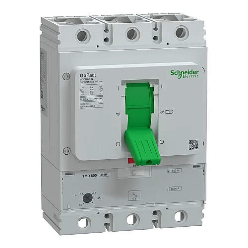GoPact Molded Case Circuit Breaker 800N 3P3D 500 A TMD - G80N3TM500 - 1