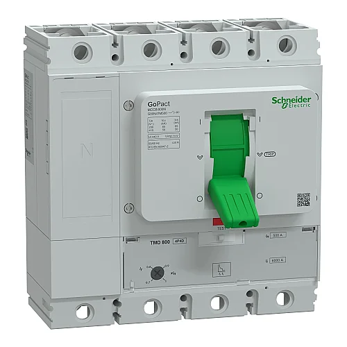 GoPact Molded Case Circuit Breaker 800N 4P4D 500 A TMD - G80N4TM500 - 1
