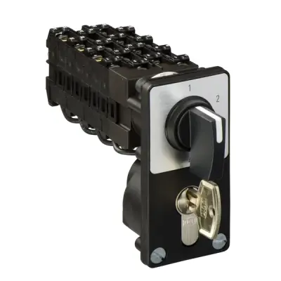 Schneider Electric - K1Q034NZ4 - STEP.SWITCH 4POS 4POLES B LACK HANDLE - 1