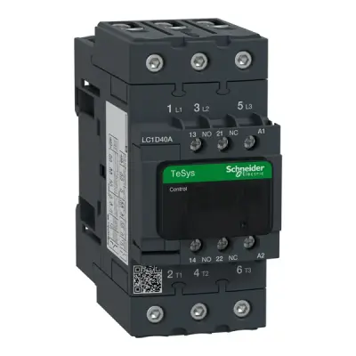 Schneider Electric - LC1D40AE7 - TeSys D contactor 3P AC3 40A 48V AC coil - 1