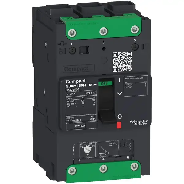 Schneider Electric - LV426406 - Breaker NSXm 50kA TM80D 3P Elink - 1