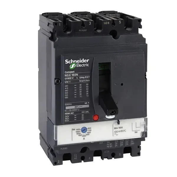 Schneider Electric - LV430834 - circuit breaker Compact NSX160H - MA - 1 - 1