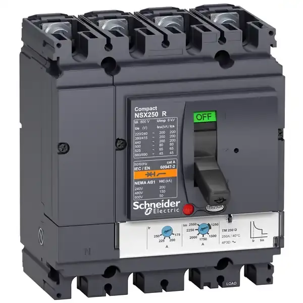 Schneider Electric - LV433475 - circuit breaker Compact NSX250R - TMD - - 1
