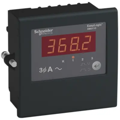 Schneider Electric - METSEDM3110 - 3FAZ, DIJITAL AMPERMETRE CL 0.5 DM3110 - 1