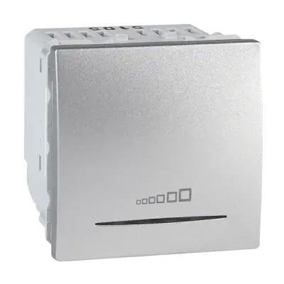 Schneider Electric - MGU3.515.30 - Unica Push-bttn Dimmer 350W 2m Alum - 1