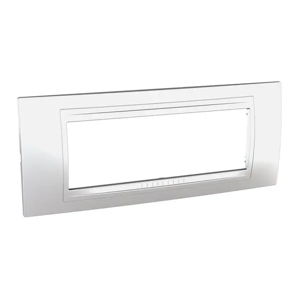 Schneider Electric - MGU4.106.60 - Unica Allegro Frame 6m Dull Silver - 1