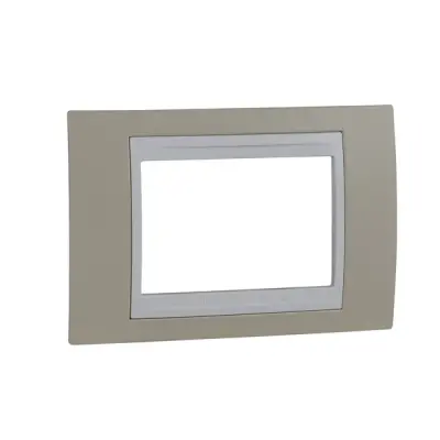 Schneider Electric - MGU6.103.867 - Unica Plus Frame 3m Sand-White - 1
