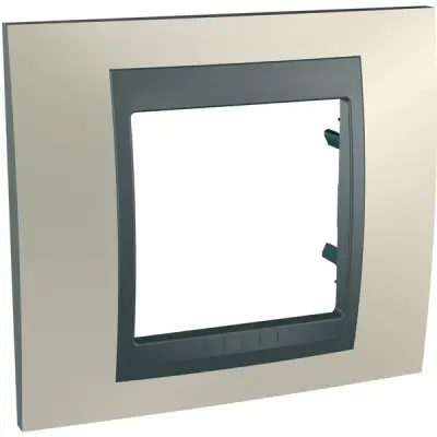 Schneider Electric - MGU66.002.295 - Tekli çerçeve - Mat titanyum- Grafit - 1
