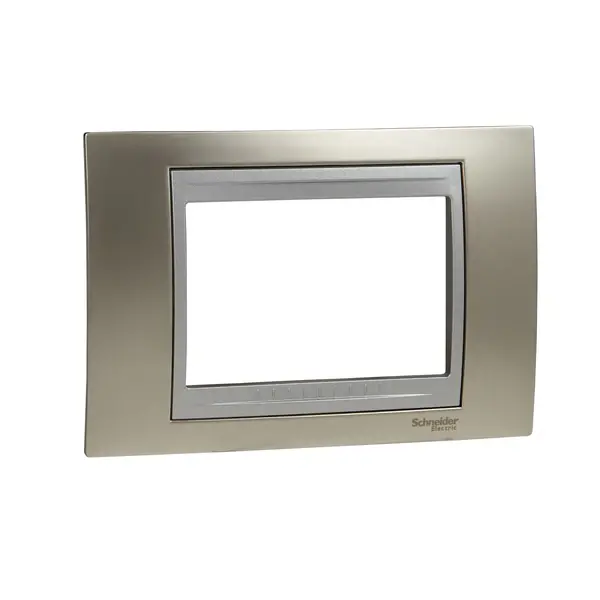 Schneider Electric - MGU66.103.039 - Unica Top 4g Frame Matt Nickel-Alum - 1