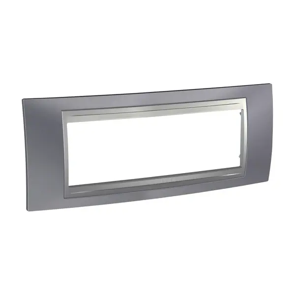 Schneider Electric - MGU66.106.097 - Unica Top 4g Frame Metal Grey-Alum - 1