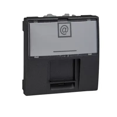 Schneider Electric - MGU9.460.12 - Unica RJ45 Cover Universal 2m Graphite - 1