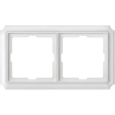 Schneider Electric - MTN483219 - Merten Sys-D Antique 2g Frame Plr Wht - 1