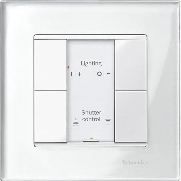 Schneider Electric - MTN617219 - KNX P-b 2g polar white System-M - 1