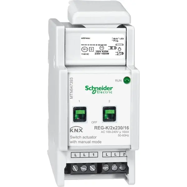 Schneider Electric - MTN647393 - KNX Sw. Act. man mod REG-K/2x/16 - 1