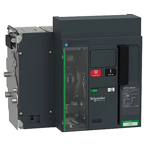 MasterPact MTZ Air Circuit Breaker, MTZ1 Active 4P 800 A 42 kA 2E Drawout. - NT08H14Pml2Ewhh - MTZ108_H12E4PMDHH - 1