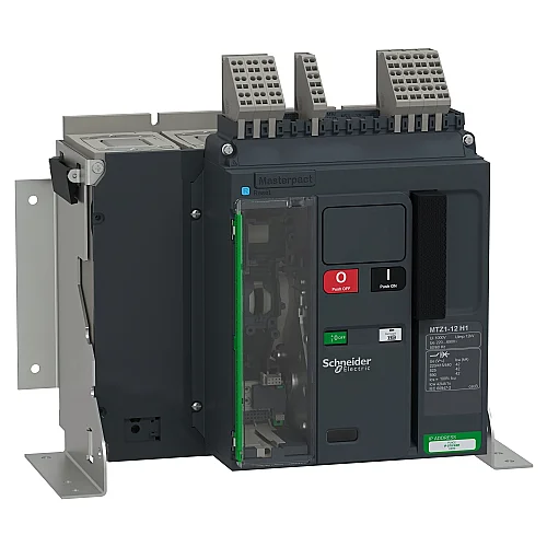 MasterPact MTZ Air Circuit Breaker, MTZ1 Active 4P 1250A42Ka 2E Fixed - NT12H14Pml2Ehh - MTZ112_H12E4PMFHH - 1