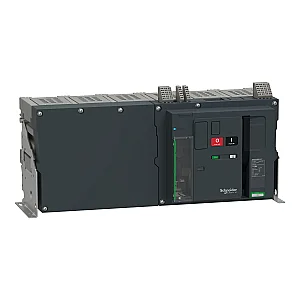 MasterPact MTZ Air Circuit Breaker, MTZ3 Active 3P 6300 A 100 kA 2E Fixed - NW63H13Pml2Evv - MTZ363_H12E3PMFVV - Schneider Electric