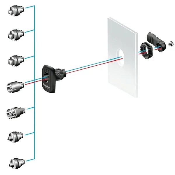 Schneider Electric - NSYAEDLT6S3D - s3d 6,5 mm triangle look - 1
