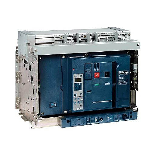 Masterpact NW16H1 Air Circuit Breaker, 1600A, 4P, Micrologic 2.0E, Horizontal/Horizontal - NW16H14PML2EHH - 1