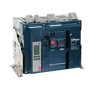 Masterpact NW40H1 Air Circuit Breaker, 4000A, 3P, Micrologic 2.0E, Horizontal/Horizontal - NW40H13PML2EHH - Schneider Electric
