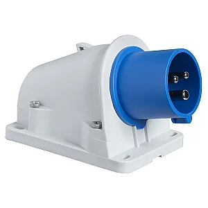Prtka 2P+E 16 A 200 - 250 V Ang Wall P. Ip44 - 4P 16 A. Three - Phase. 3P+T. Ip44. Screw Connection. Straight Plug - PKE16W423 - Schneider Electric
