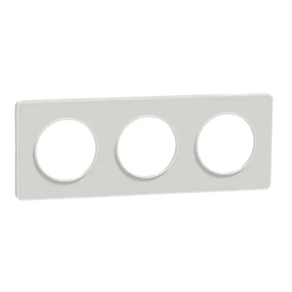 Schneider Electric - S520806R - Odc Tch 3g Frame Wht Bordr71mm Trnslucid - 1