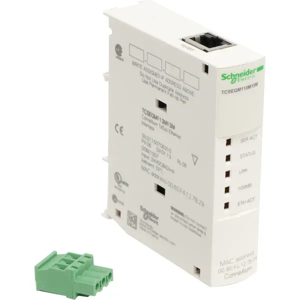 Schneider Electric - TCSEQM113M13M - CONNEXIUM TESYSPORT ETHERNET INTERFACE - 1