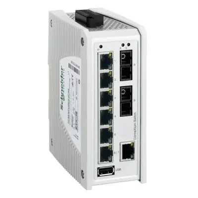 Schneider Electric - TCSESPU093F2CS0 - ConneXium P-Unmanaged Sw - 7TX/2FX-SM - 1