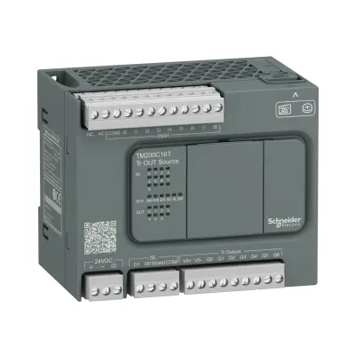 Schneider Electric - TM200C16T - Contr. M200 16I/O,DC24, 9 DC INPUTS, 7 O - 1