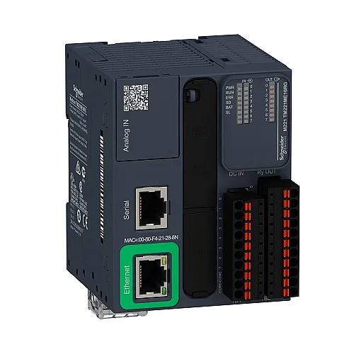 Controller M221 - 16Io Relay Eth Spring - TM221ME16RG - 1
