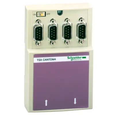 Schneider Electric - TSXCANTDM4 - CANopen box-1 screw terminal block+4 SUB - 1