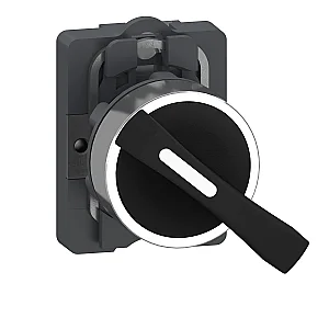 1NO Black Long Selector Switch Push Button - XA2AJ21 - Schneider Electric