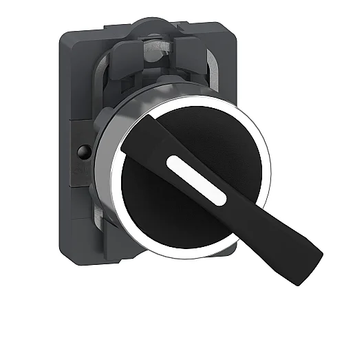 1NO Black Long Selector Switch Push Button - XA2AJ21 - 1