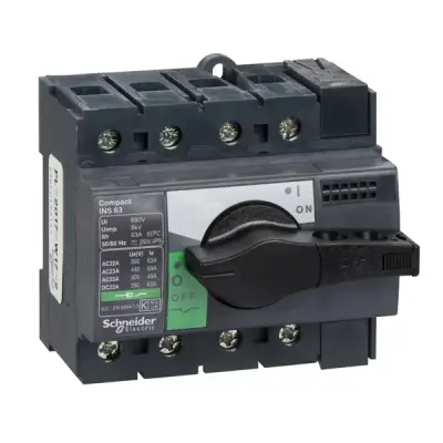 28903 - Non-automatic Switch, Interpact In63 4p - Schneider Electric