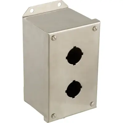 9001KYSS2 - 30mm Control Station 2hole Stainless - Schneider Electric