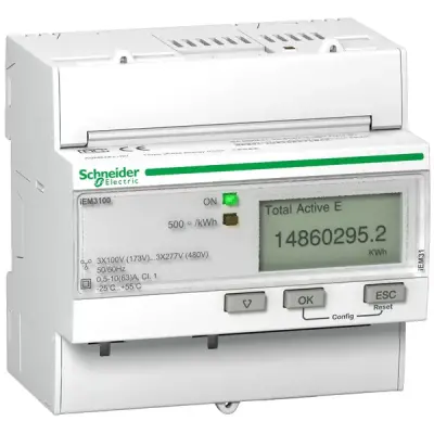 A9MEM3100 - Triphase Kwh Meter 63a - Schneider Electric