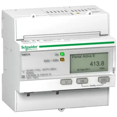 A9MEM3210 - Triphase Kwh Meter Ct Pulse Mid - Schneider Electric