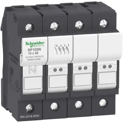 DF103N - Fuse Carrier 32a, 3p+n, 6 90v - Schneider Electric