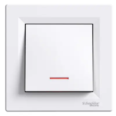 EPH1400121 - Asfora Switch W/ Loc.l. White - Schneider Electric