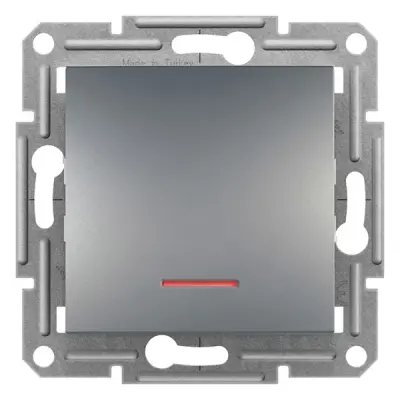 EPH1400162 - Asfora Switch W/ Loc.l. Steel - Schneider Electric