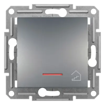 EPH1900162 - Asfora Push-b W/ Loc.l. Stair Steel - Schneider Electric