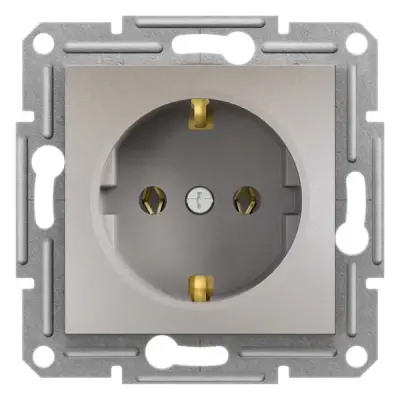 EPH2900169 - Asfora Side-earth Socket Outlet Bronze - Schneider Electric